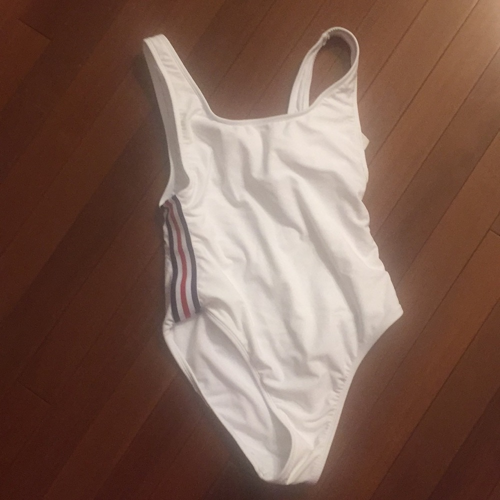White swimsuit